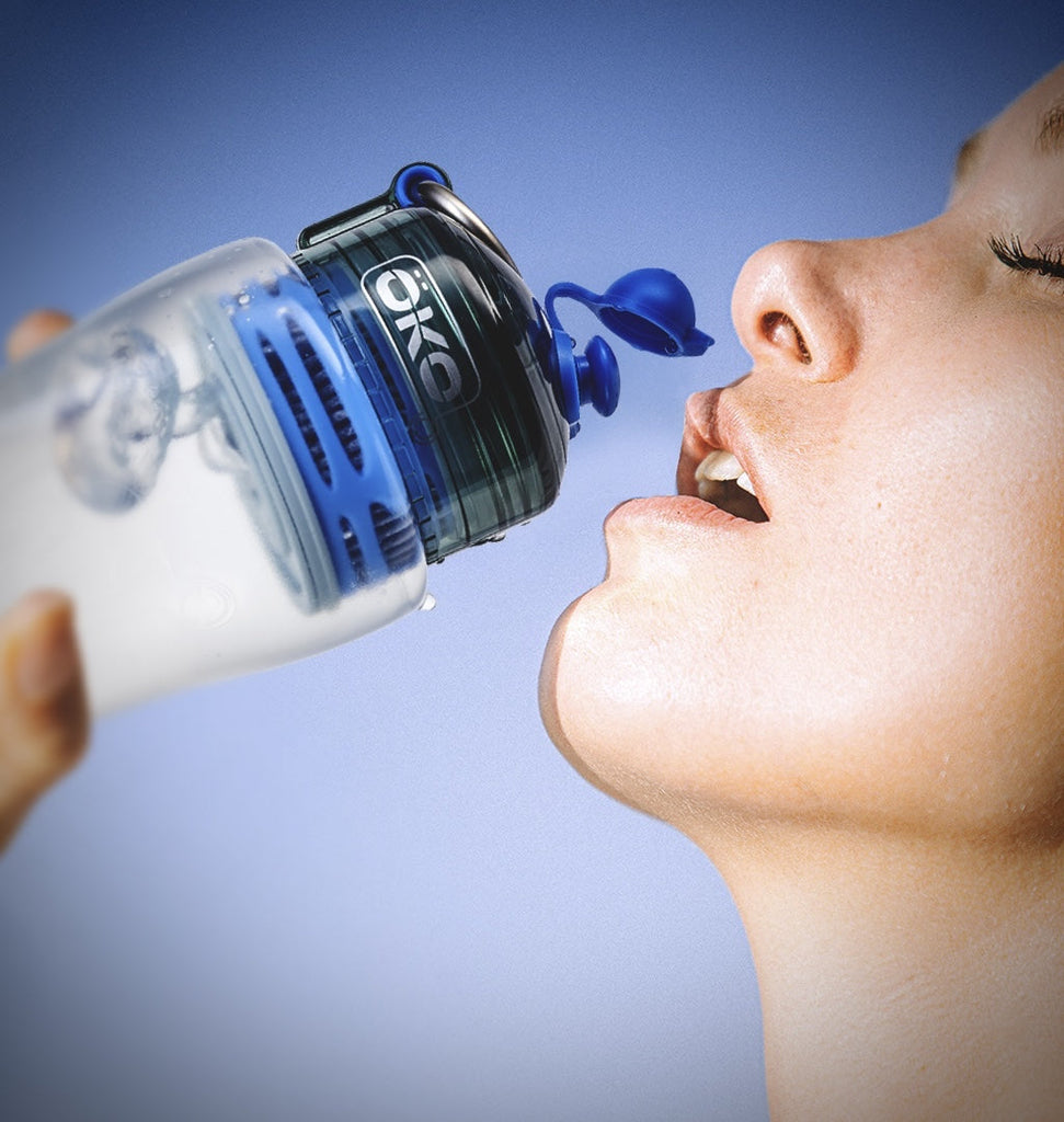 Bottiglia Filtrante OKO H2O 650 Ml - Rimuove Cloro, Batteri, Microplastiche E Piombo, Filtro Da 100 Galloni